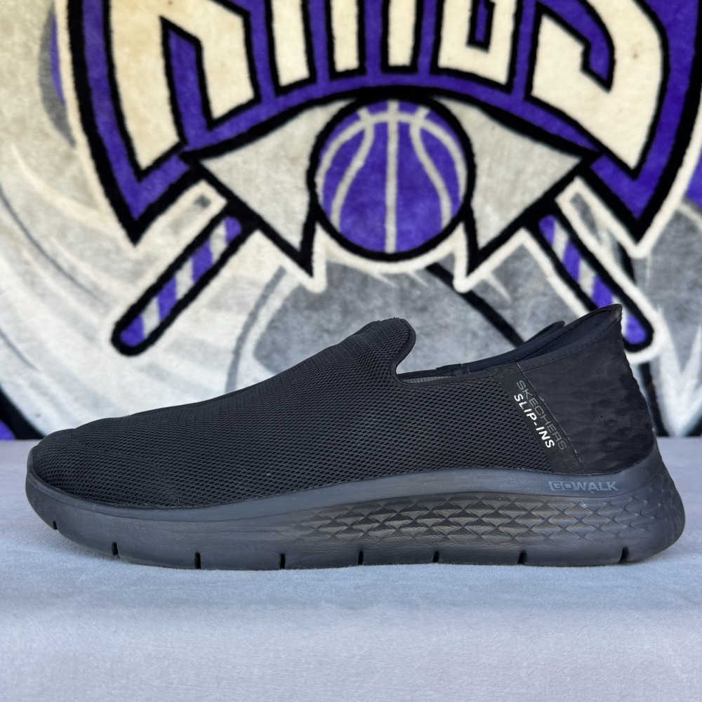 Size‎ 12 - Skechers Slip Ins Go Walk Flex Hands Free Men Wide Black 216491WW